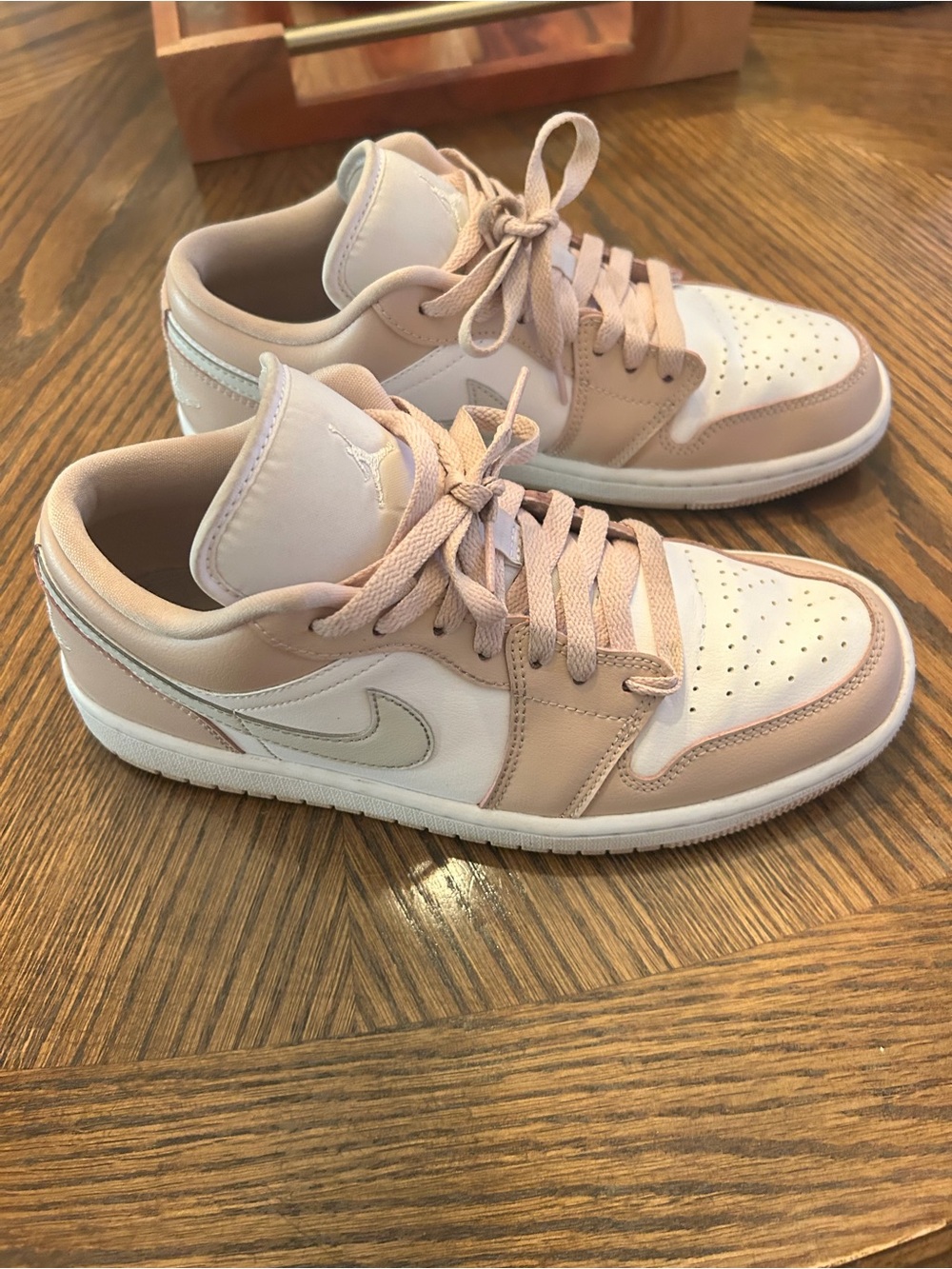 Jordan Women’s Low Top Sneakers in Blush and White